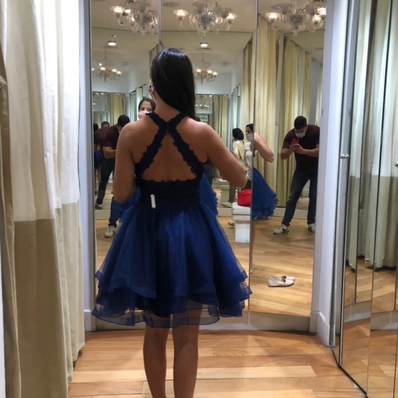 Blue dress - only worn once - Picture 3 of 5